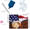 Bald Eagle & Flag Diamond Painting Kits for Adults - Diamond Art Kits a Relaxing Creative Craft Kit with Dotz Gems 22x28
